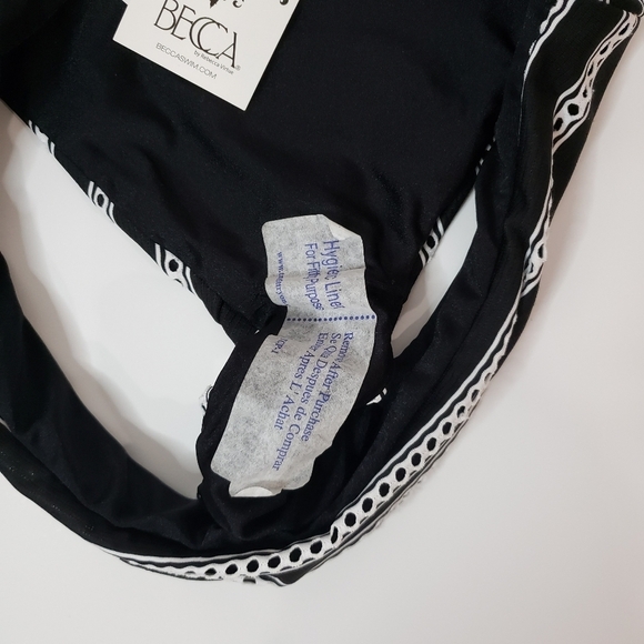 NWT BECCA Black‎ Hipster Ruched Bikini Bottoms - Picture 9 of 10